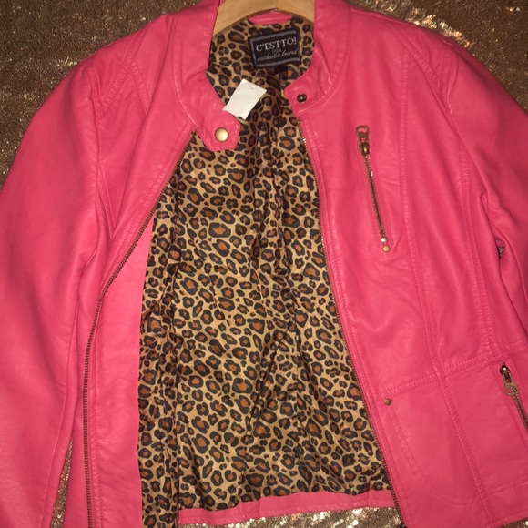 Pink Leather Jacket - Picture 2 of 3